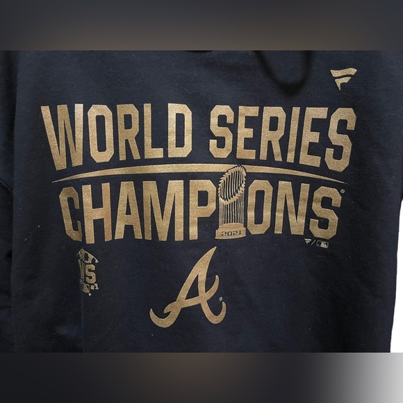 Fanatics - Atlanta Braves - World Series Hoodie - size 2 XL - Picture 2 of 8